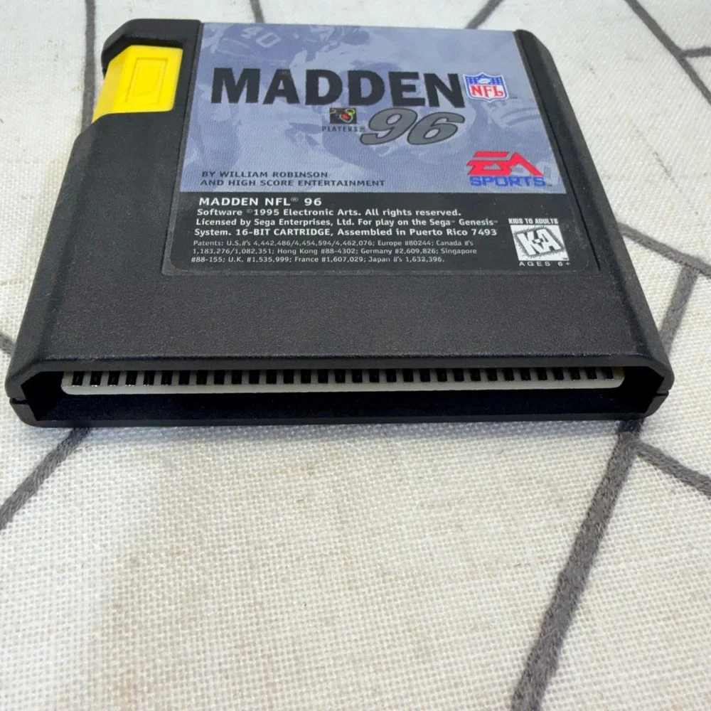 EA Sports Madden NFL 96 Sega Genesis Black CIB Complete with Manual Tested
